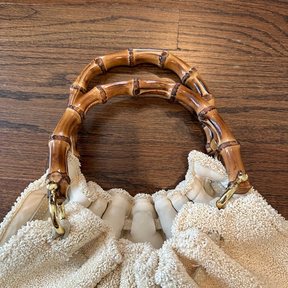 Caterina Bertini Natural Bamboo Handle Bag - Picture 7 of 7